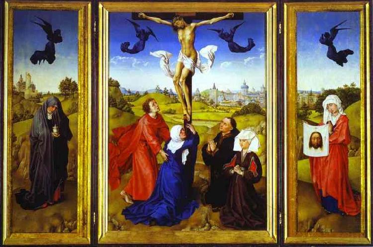 Rogier van der Weyden Crucifixion Triptych china oil painting image